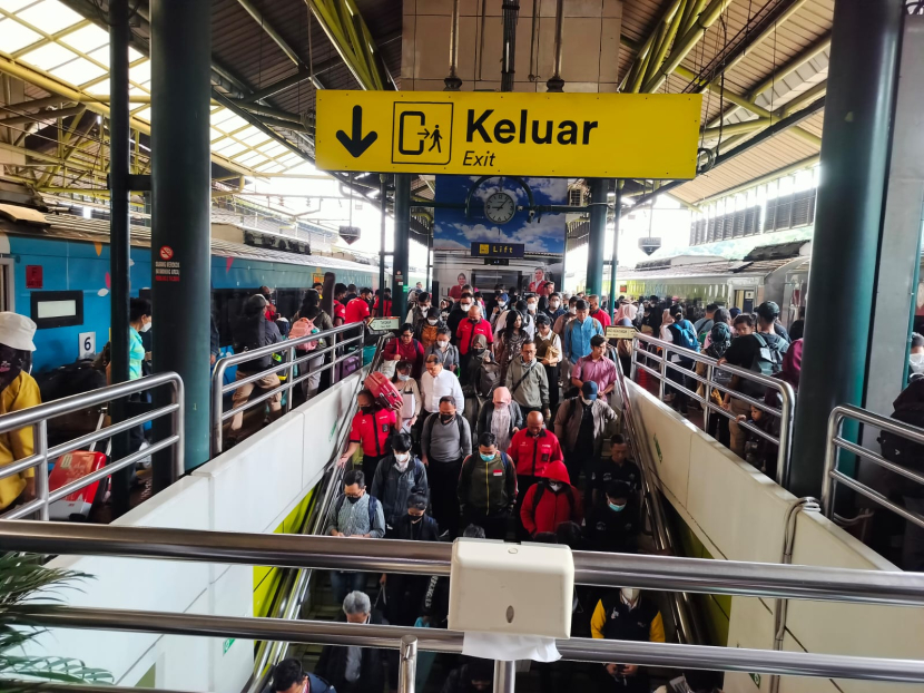 Ilustrasi. Stasiun Gambir Jakarta, saat Libur Maulid Nabi SAW 2023 lalu. (Foto: Dok. Humas PT KAI)