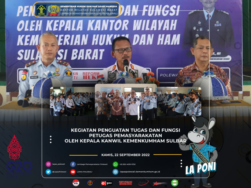 Kegiatan Penguatan Tugas Dan Fungsi Petugas Pemasyarakatan Oleh Kepala ...