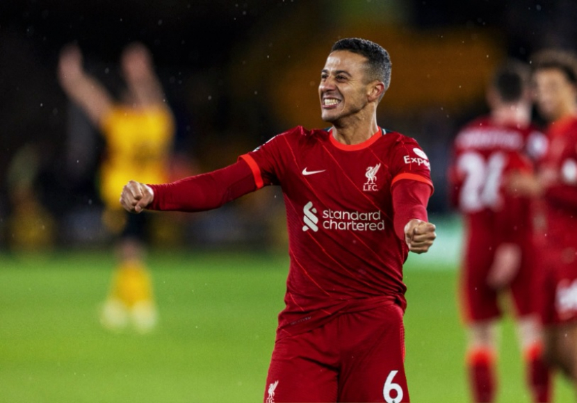 Gelandang Thiago Alcantara siap memperkuat Liverpool menghadapi Real Madrid di partai final Liga Champions di Stade de France, Paris, pada 28 Mei 2022. (Twitter/@LFC)