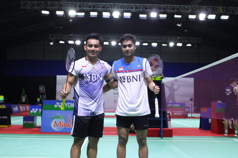 Rahmat Hidayat/Pramudya Kusumawardana menyegel tiket ke semifinal turnamen Malang Indonesia International Challenge 2022.