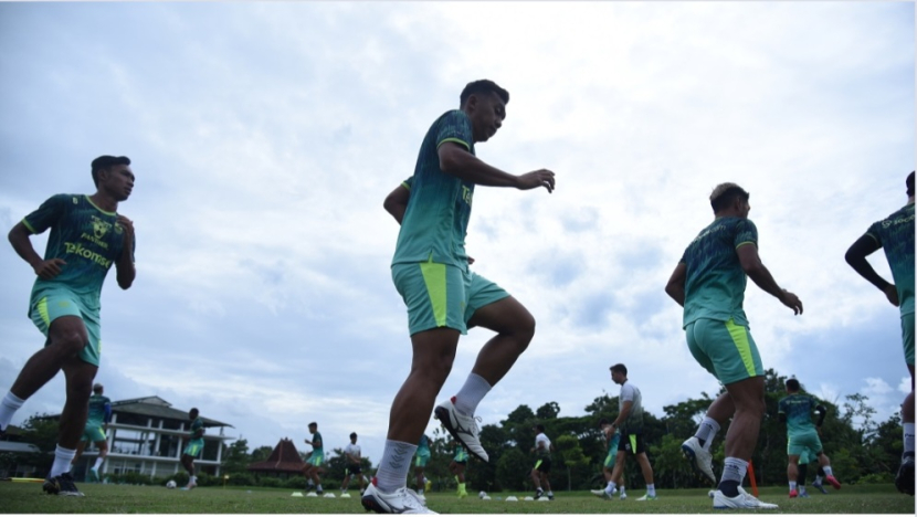 Ilustrasi pemain Persib sedang latihan/Dok website resmi Persib