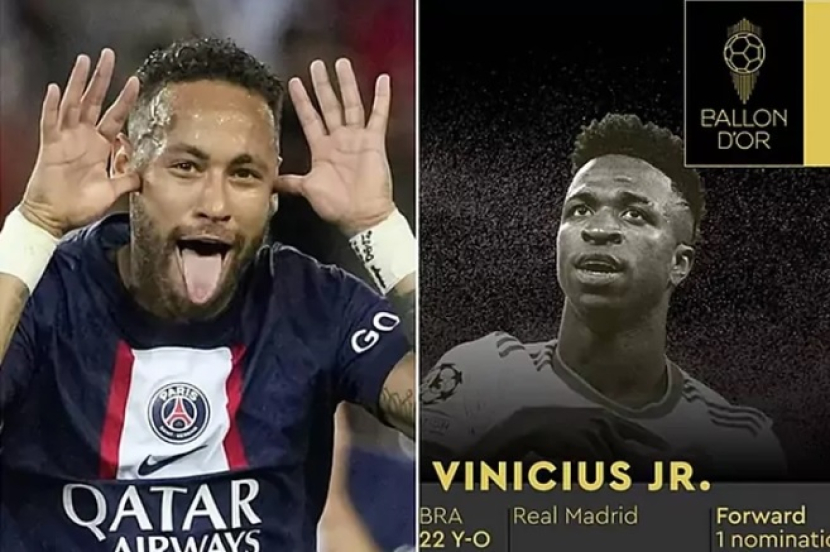 Neymar dan Vinicius Junior. (Marca)