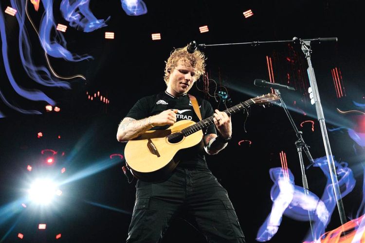 Instagram/teddysphotos/Aksi panggung Ed Sheeran