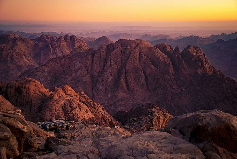 Gunung Sinai atau Jabal Musa (Mohammed Mousa/Wikimedia)