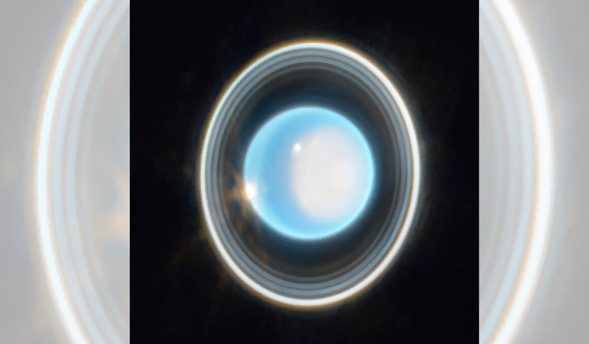 Empat bulan terbesar Uranus diduga memiliki lautan bawah tanah yang tersembunyi, menurut penelitian baru. Gambar: NASA, ESA, CSA, STScI. Pemrosesan gambar: J. DePasquale.