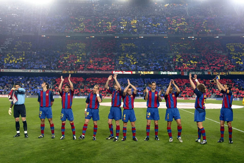 Barcelona terakhir berlaga di Liga Eropa pada 2003/2004. Xavi ikut bermain.