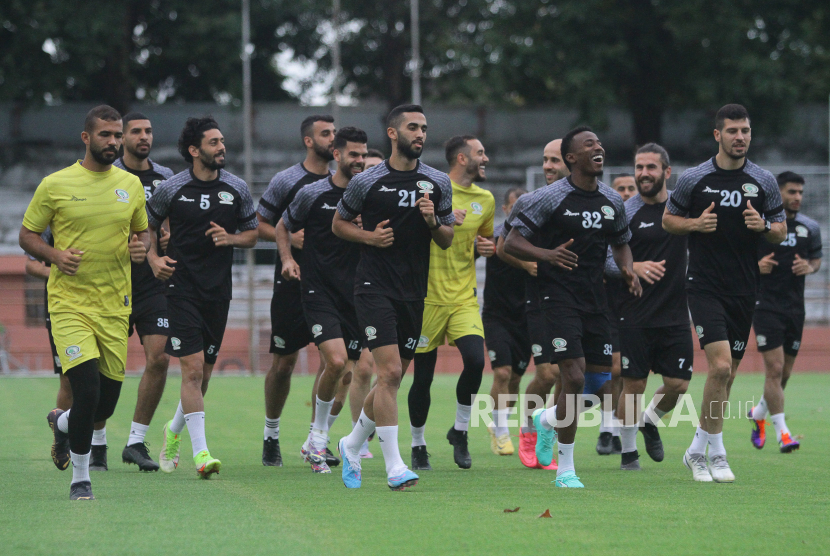 Timnas Palestina siap menghadapi Timnas Indonesia di Gelora Bung Tomo, Rabu malam ini.