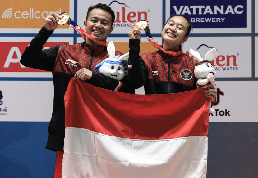 Pasangan ganda campuran Rehan Naufal Kusharjanto/Lisa Ayu Kusumawati merebut medali emas SEA Games 2023 sekaligus menutup kesempatan emas untuk Malaysia satu-satunya.