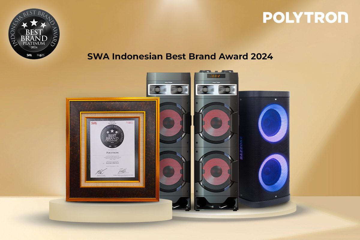 Speaker Audio Polytron Raih Predikat Platinum di Indonesia Best Brand Award 2024