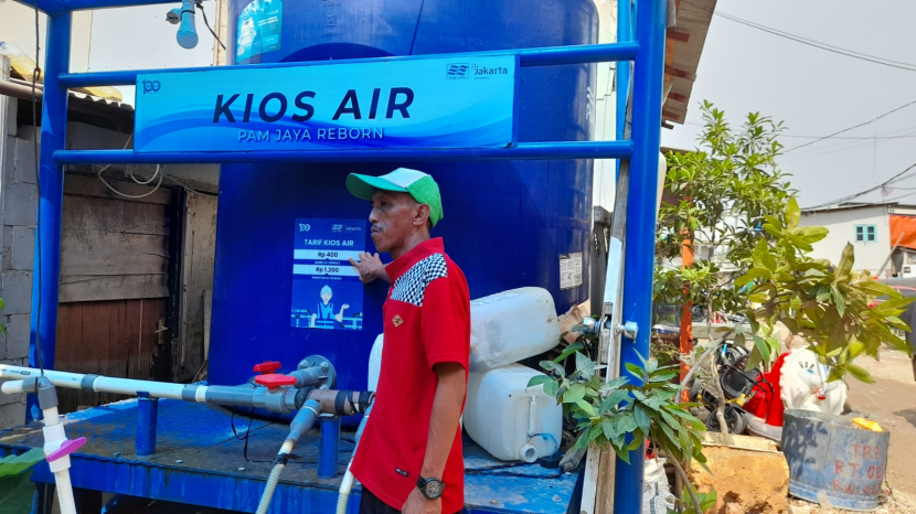 Wilayah RW 022, Muara Angke, Kelurahan Pluit, Kecamatan Penjaringan, Kota Jakarta Utara, Provinsi DKI Jakarta mengalami krisis air sejak lama. Foto: Wilda Fizriyani 