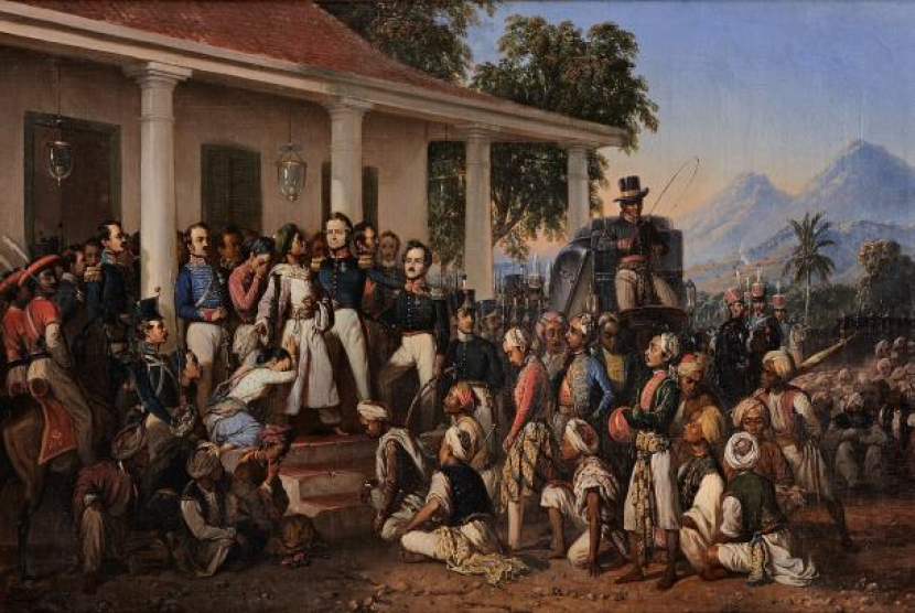 Lukisan Penangkapan Pangeran Diponegoro karya Raden Saleh. On This Day: 28 Maret 1830, Belanda Tangkap Pangeran Diponegoro Saat Berunding. Foto: Wikimedia