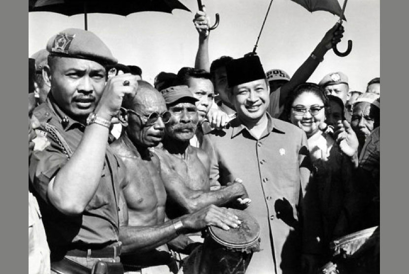 Soeharto. Presiden Soeharto punya kedekatan dengan wartawan Istana. Foto: IST.