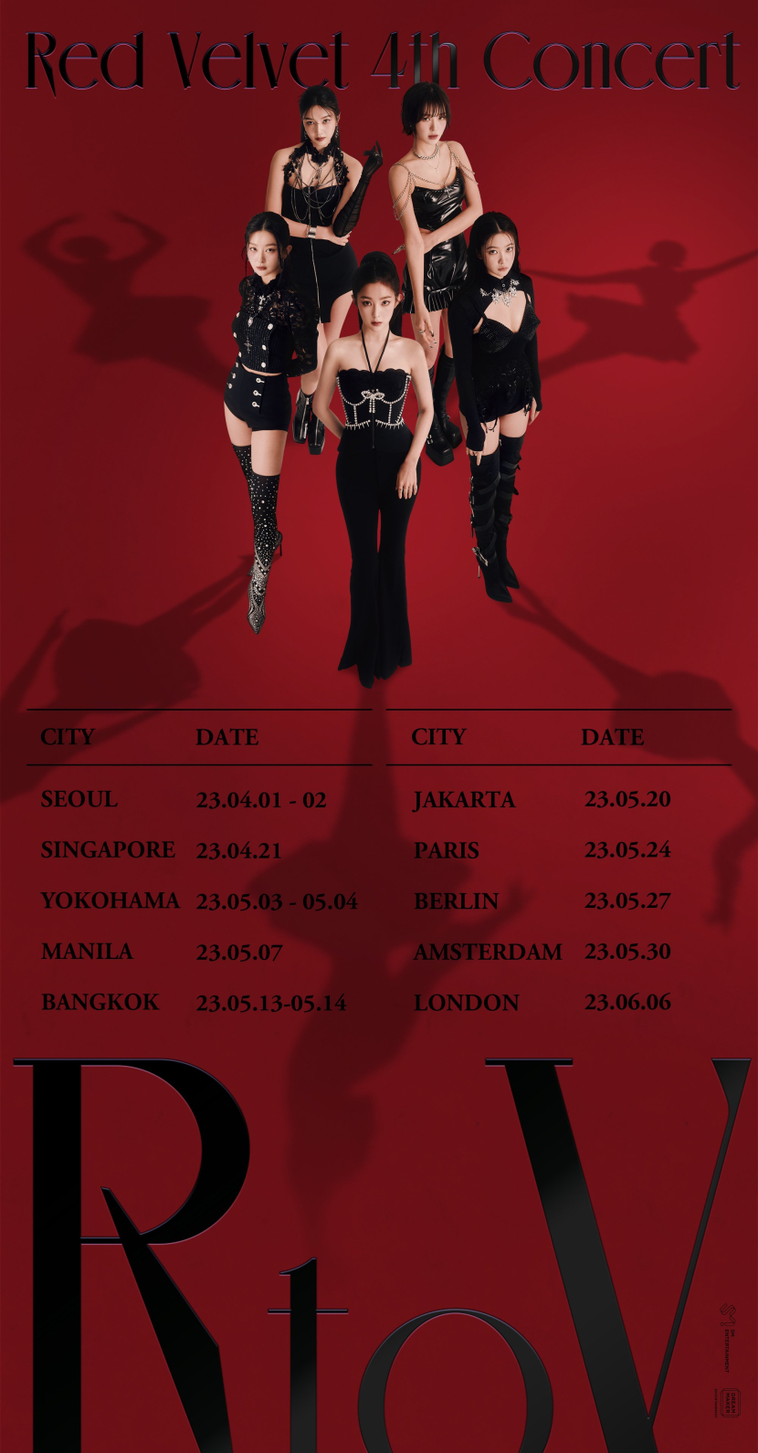 Poster konser Red Velvet. Dok: Red Velvet official Twitter