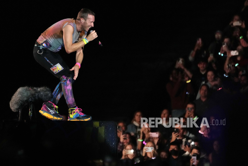 Vokalis Coldplay, Chris Martin (AP Photo/Chris Pizzello)