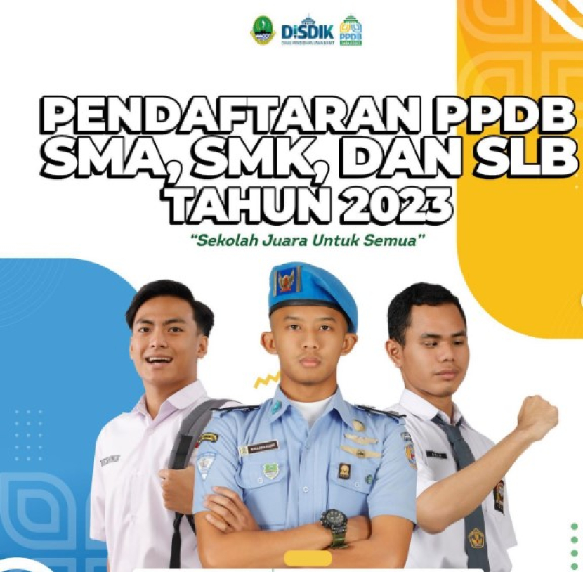 PPDB Jabar 2023 jenjang SMA, SMK, dan SLB dibuka melalui sejumlah jalur dalam dua tahap. Foto : disdikjabar