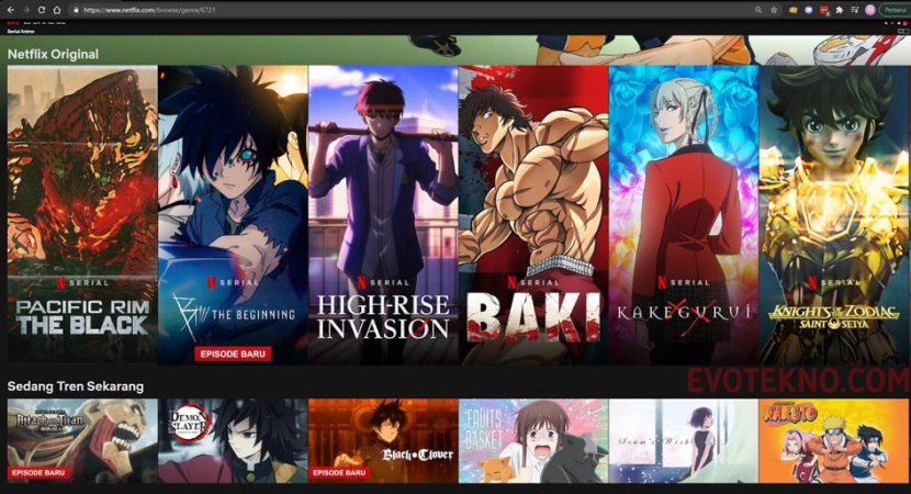 Situs tonton anime di Netflix/ilustrasi. (foto: netflix)