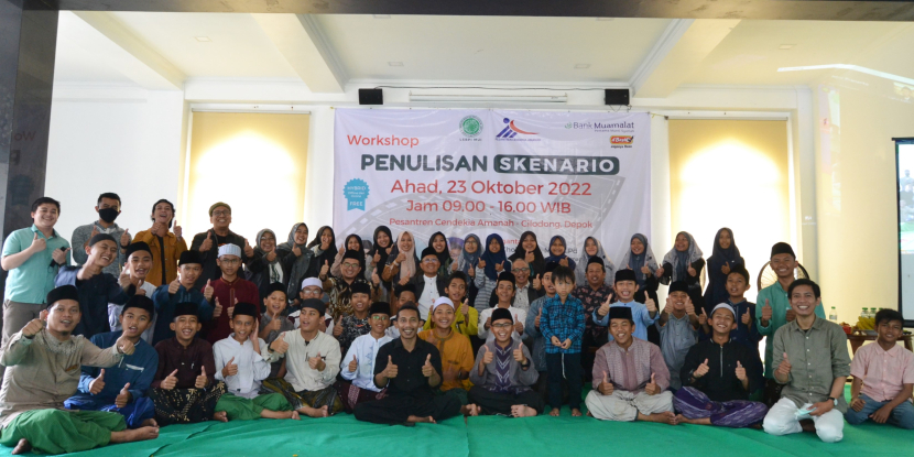 Para peserta Workshop Penulisan Skenario yang diadakan oleh Lembaga Seni Budaya dan Peradaban Islam (LSBPI) MUI, Ahad, 23 Oktober 2022.