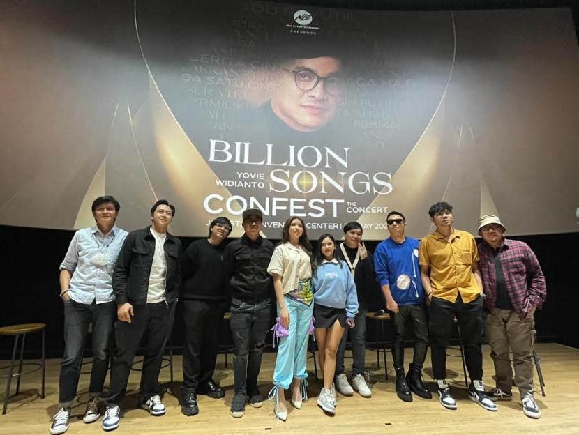 Konferensi pers Billion Songs Confest - The Concert Yovie & His Friends di Jakarta, Senin (13/3/2023). Dok New Life Entertainment