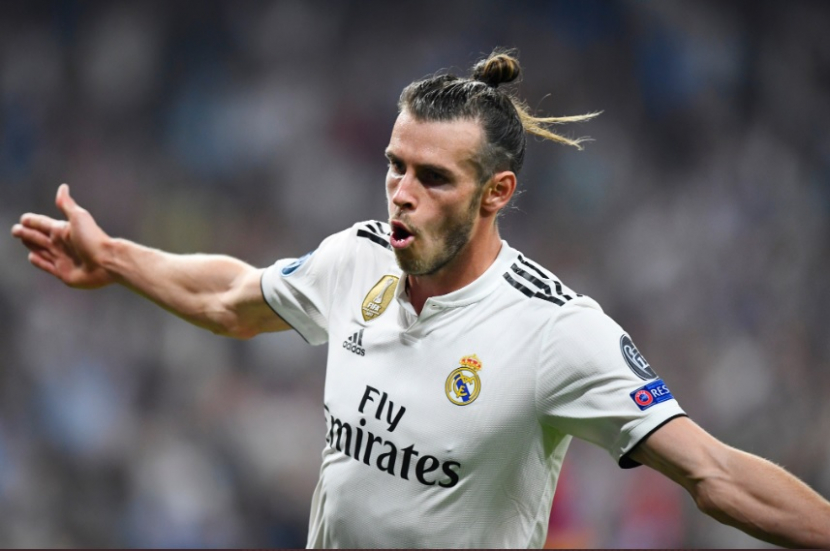 Winger Real Madrid, Gareth Bale, tetap fokus meski menjadi sasaran kritikan pers Spanyol. (Twitter/@ChampionsLeague)