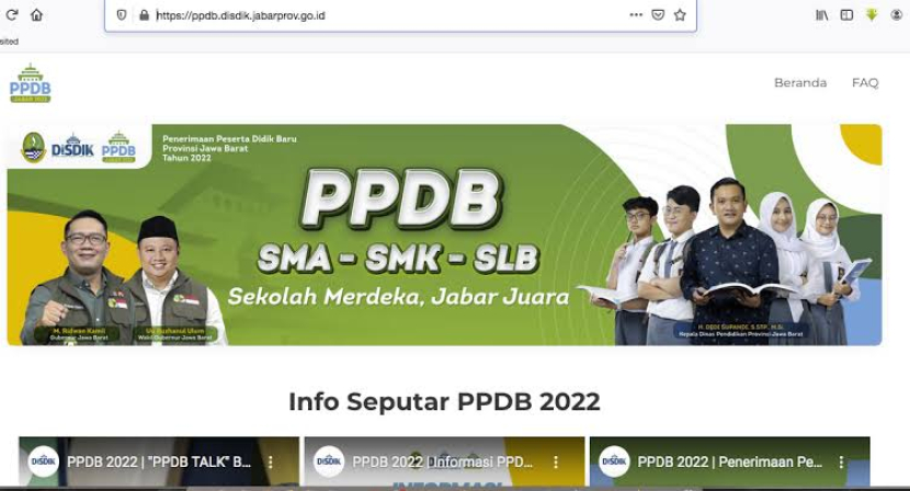 Flayer PPDB Jabar 2022, Sekolah Merdeka, Jabar Juara.
