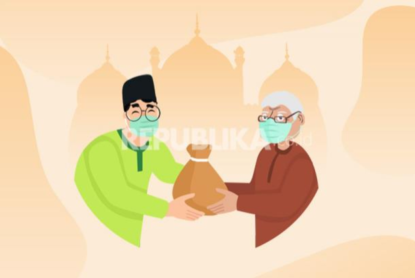 Ilustrasi membayar zakat fitrah. Lebaran Sebentar Lagi, Apa Hukum Membayar Zakat Fitrah Secara Online? Sumber: Republika.co.id