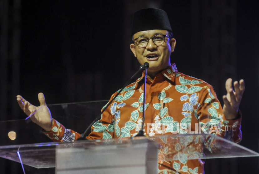 Anies Baswedan capres dari Partai Nasdem pernah menjadi ketua tim pemenangan Jokowi-JK. Tapi kini ia dicap sebagai kadrun. Bagaimana nasibnya di Pilpres 2024? (foto: putra m akbar/republika).