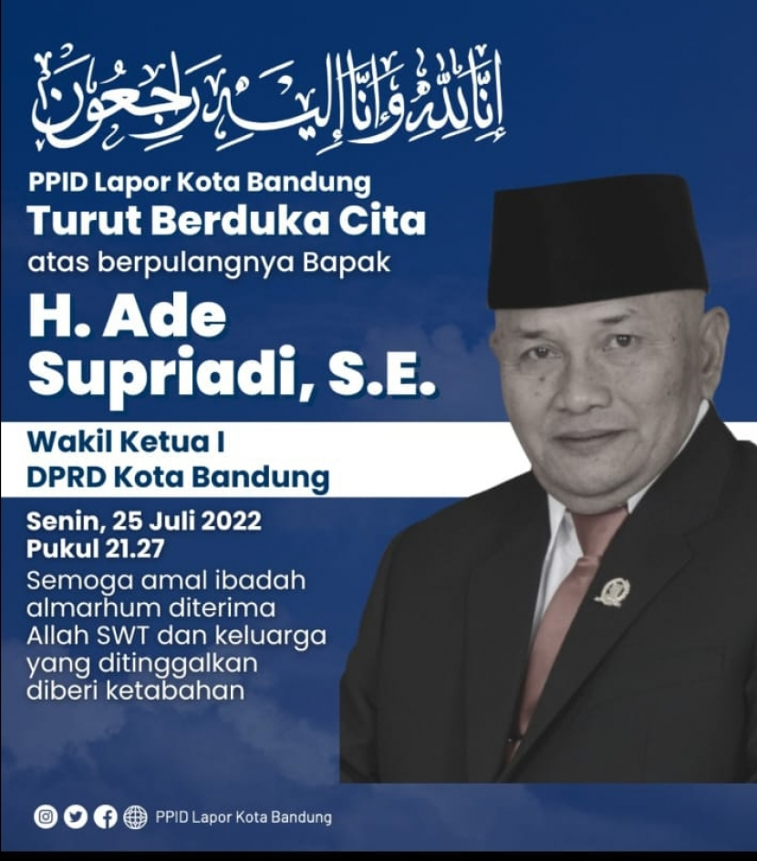 Alm Ade Supriadi/Humas Pemkot Bandung