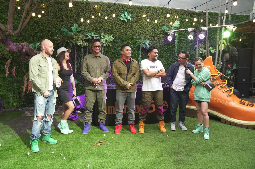 Para selebritis meramaikan perayaan 50 tahun Icon yellow boot di Connectinc, Cipete, Jakarta Selatan, Rabu, 25 Oktober 2023. (Foto: Timberland)