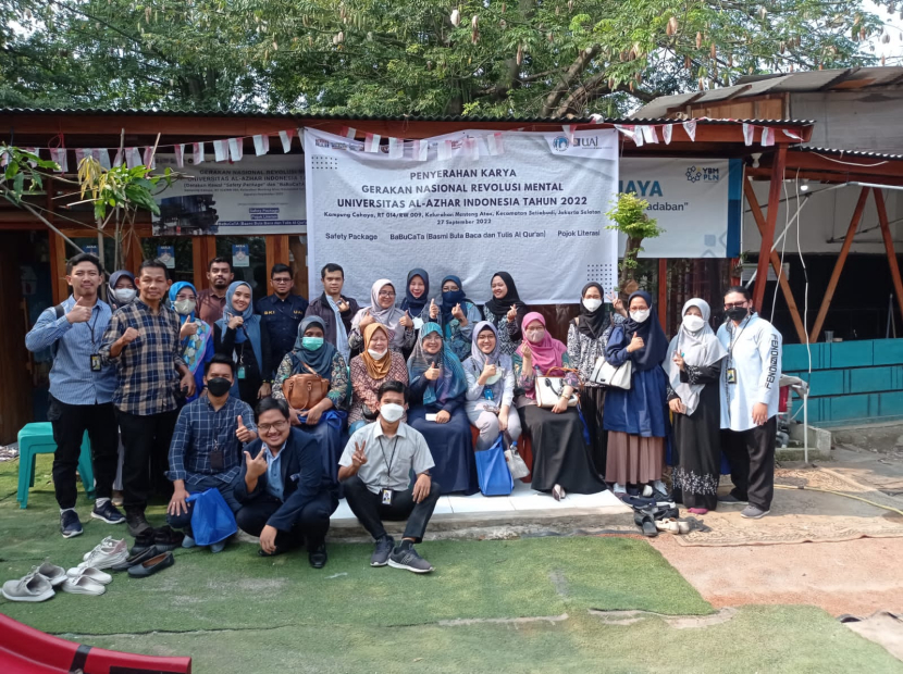 Universitas Al Azhar Indonesia (UAI) melaksanakan kegiatan penyerahan karya dalam Gerakan Nasional Revolusi Mental (GNRM) 2022, di Jakarta, Selasa (27/9/2022).