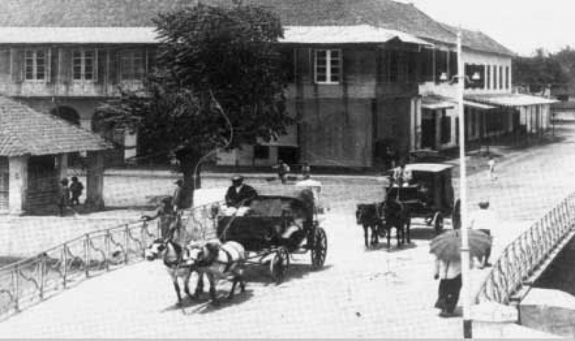 Kereta Kuda. Pada abad ke-20, Jakarta yang masih bernama Batavia masih terlihat seperti kota-kota di Eropa. Foto: IST