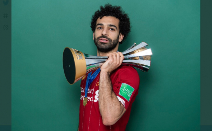 Pemain Liverpool, Mohamed Salah, menegaskan dirinya yang terbaik dunia di posisi penyerang. (Twitter/@MoSalah)