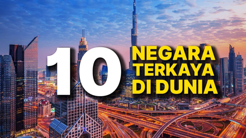 Daftar 10 negara terkaya di dunia 2023. (foto: tangkapan layar youtube/nengok tv)