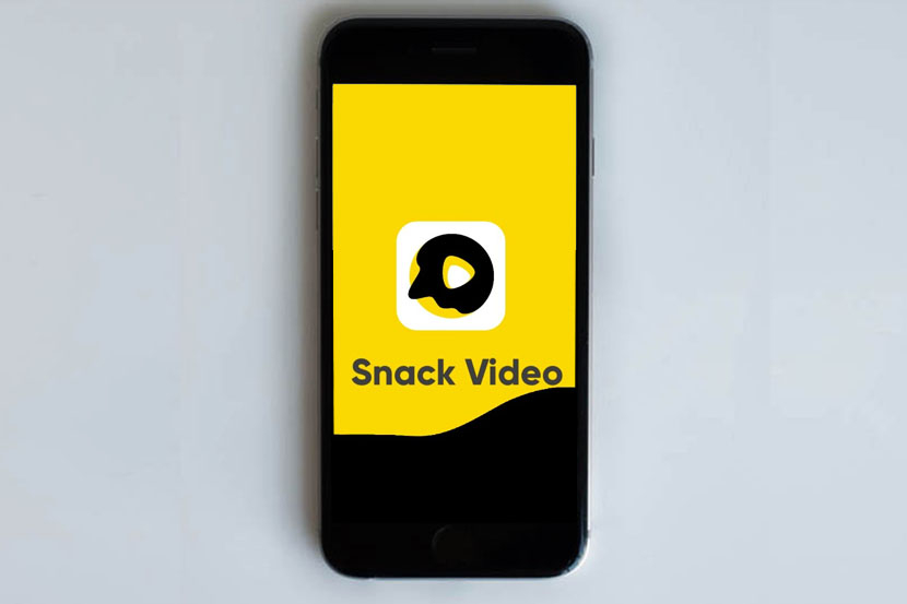 Logo aplikasi Snack Video di Smartphone (HP).