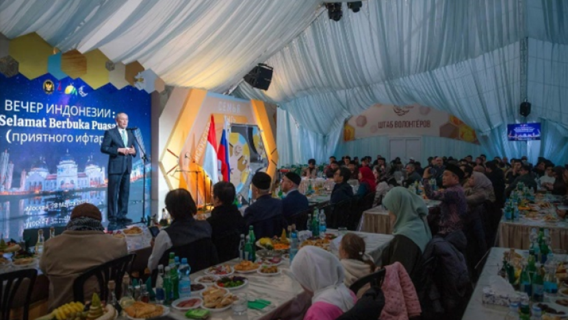 Tenda Ramadhan digelar KBRI Moskow, Kamis (28/3/2024) (Dok. KBRI Moskow)