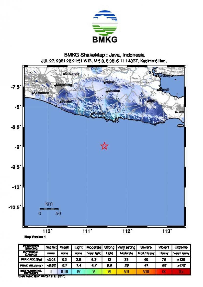 BMKG memperingatkan gempa di yogyakarta.