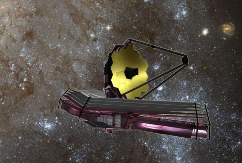 Ilustrasi Teleskop Luar Angkasa James Webb (JWST).