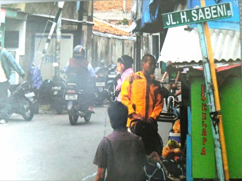 Jalan H. Sabeni di Kebon Melati, Tanah Abang, Jakarta Pusat. Mengenal Sabeni, Jawara Betawi dari Tanah Abang. Foto: Repro Ensiklopedia Jakarta. 