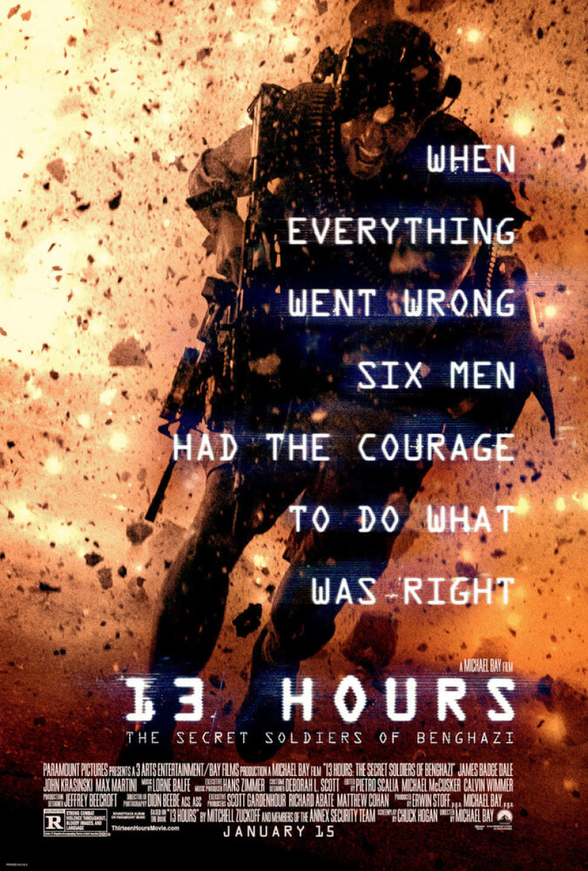 Poster 13 Hours: The Secret Soldiers of Benghazi. Sumber: IMDB