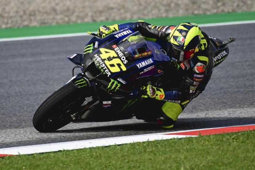 Valentino Rossi. Saat masih membalap di kelas 125cc, Rossi sempat mencicipi naik podium di Sirkuit Sentul. Foto: Dok Republika.