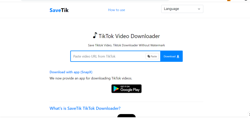 SaveTik Net TikTok downloader tanpa watermark