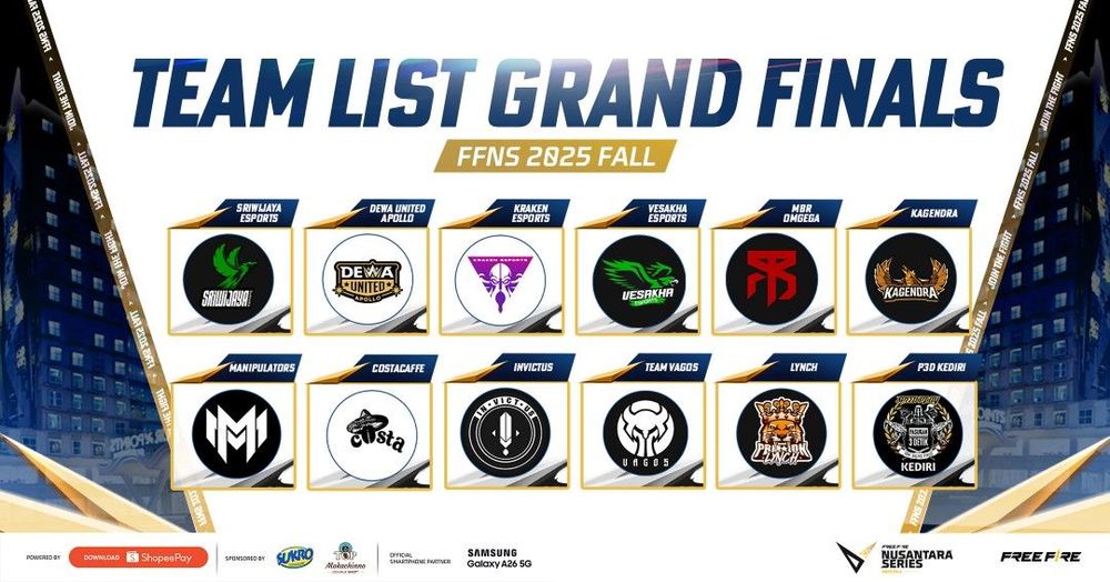 12 Tim yang Akan Berlaga di Grand Final FFNS Fall 2025