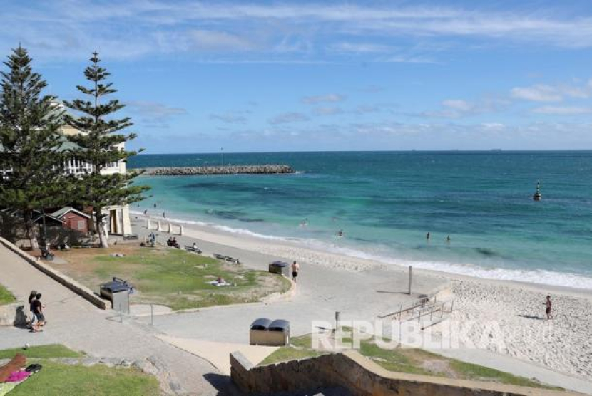 Obyek wisata pantai Cottesloe, Perth, Australia. (Dok. Republika)