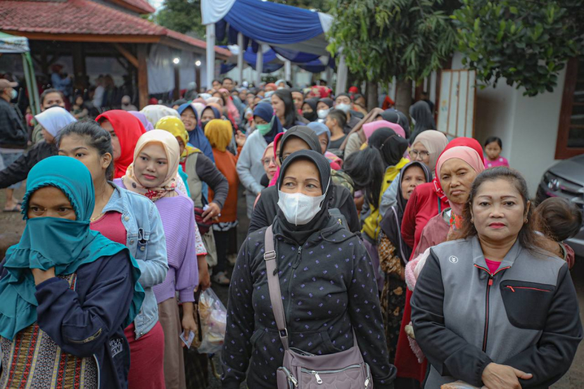 Warga Ujungberung berbondong-bondong menyerbu bazar murah ramadhan/Humas Pemkot Bandung