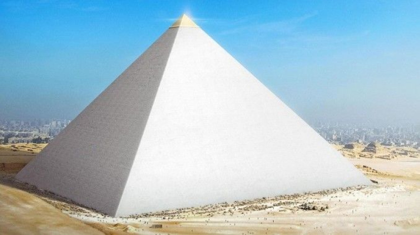 Rekonstruksi digital piramida Giza oleh perusahaan asuransi Australia, Budget Direct. Gambar: Anggaran Langsung