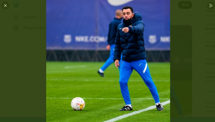 Xavi Hernandez (Twitter/@fcbarcelona)