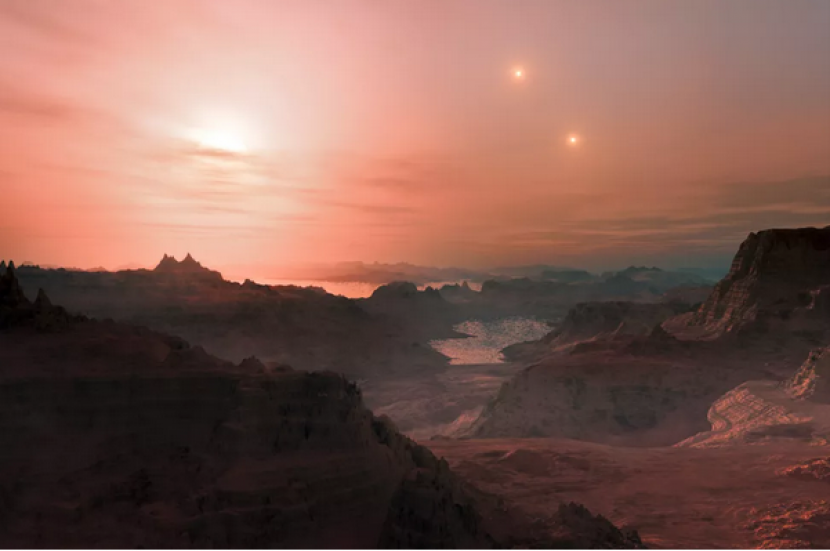 Ilustrasi Planet Gliese 667Cc. Gambar: ESO/L Calçada