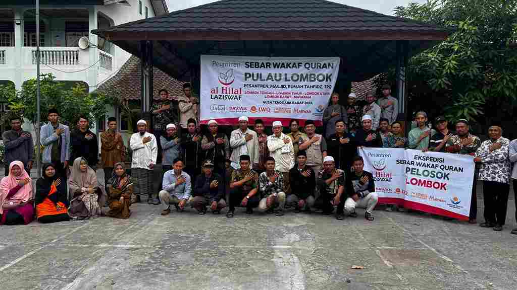 Hari Ke-2 LAZISWAF Pesantren Al Hilal Di Lombok, Telah Menyebarkan  Ribuan Wakaf Quran