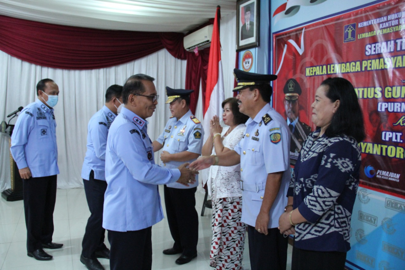 Kakanwil Saksikan Serah Terima Jabatan Kepala Lapas Purwokerto