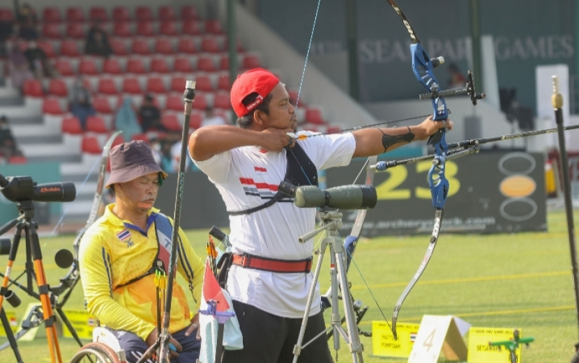 Parapanahan Indonesia sudah mulai berjuang di ajang ASEAN Paragames (APG) 2022, yang digelar di Lapangan Kotabarat (31/7/2022)