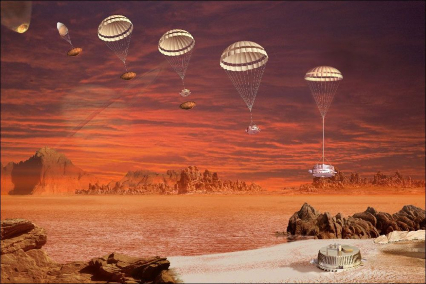 Huygens diturunkan ke Titan (NASA.GOV)